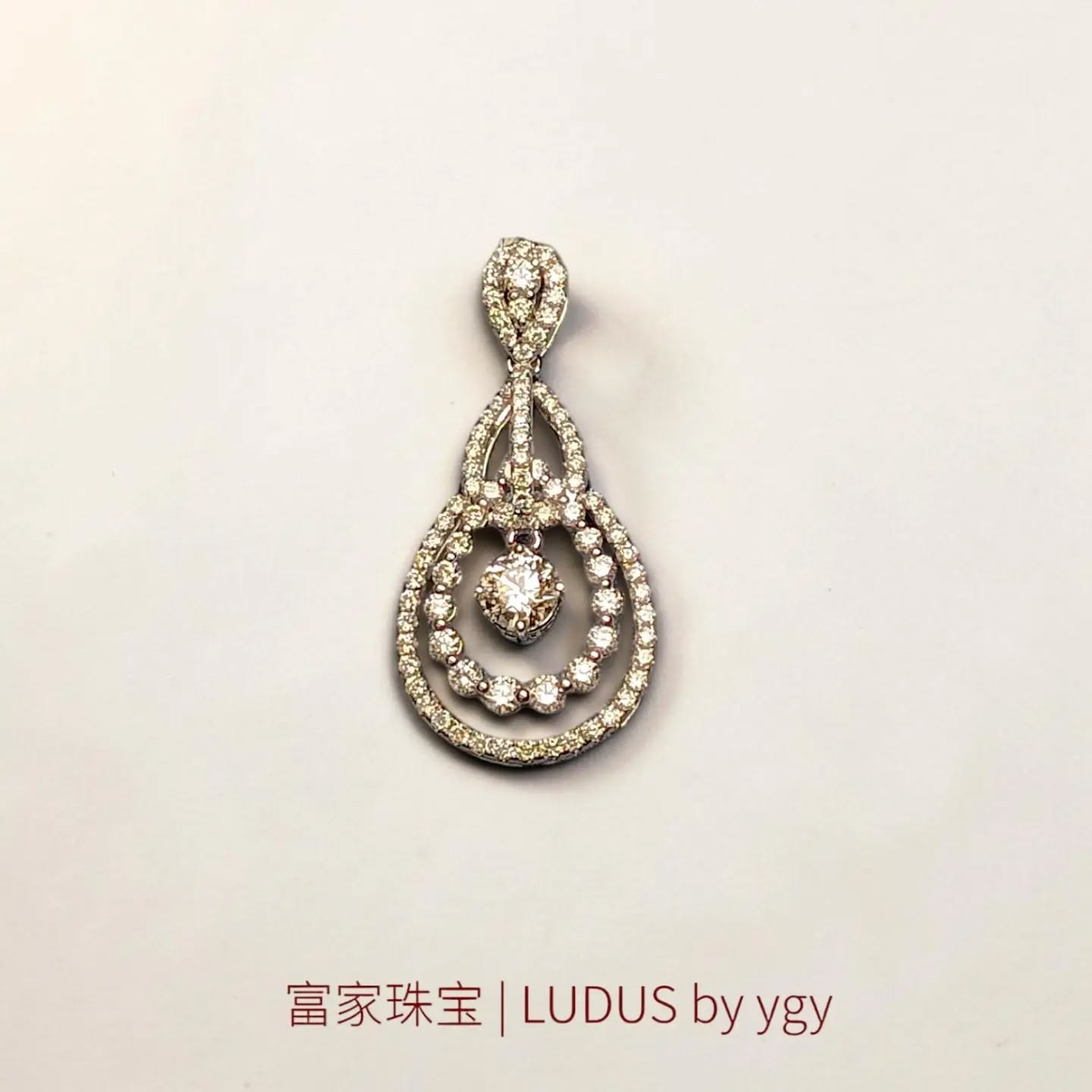 Diamond Teardrop Pendant