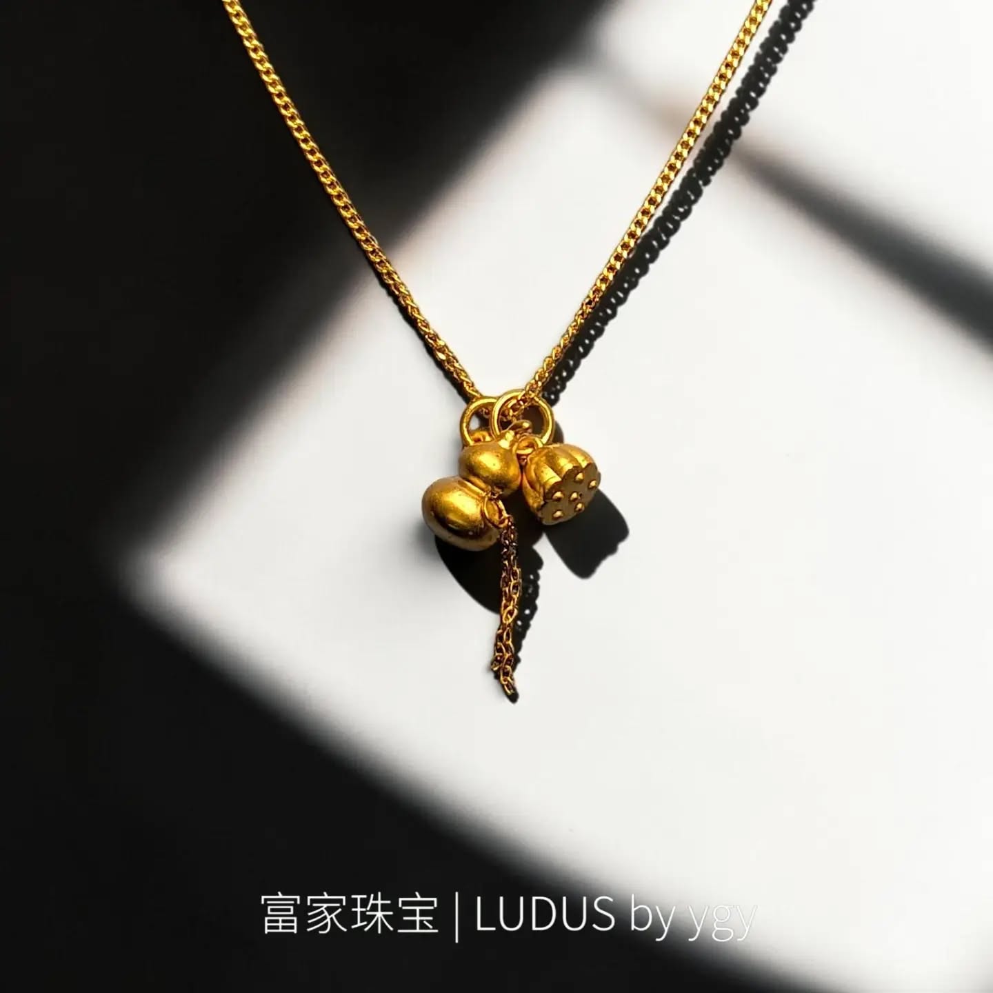 Elegant Gold Charm Necklace