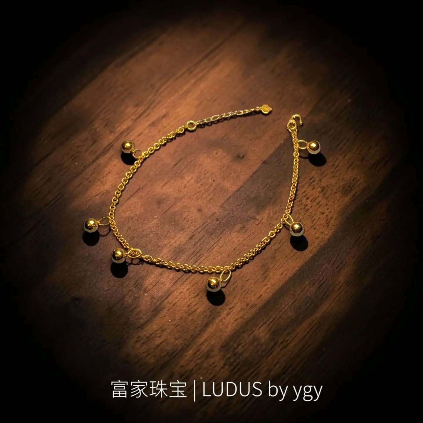 Elegant Gold Charm Bracelet